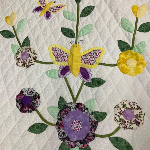 Butterfly Appliqué King Size Quilt - Image 2