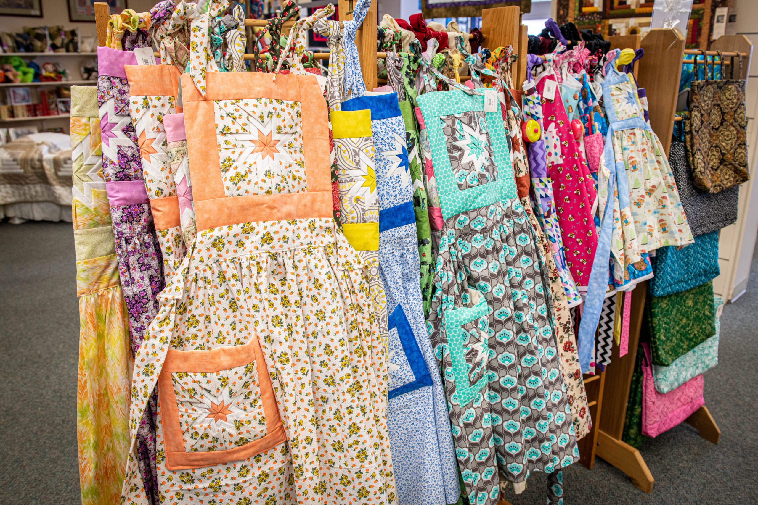 Quilted handmade aprons