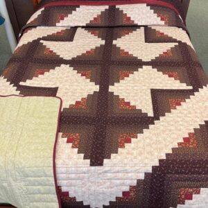 Amish Made Queen Size Log Cabin