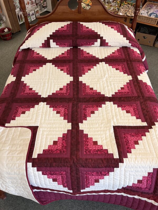 Main photo of Log Cabin in Shades of Cherry Red