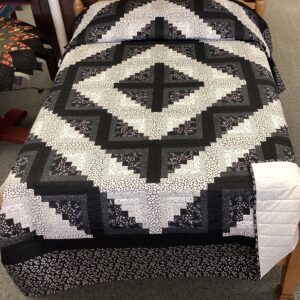 Black and White Log Cabin Item# 84000372
