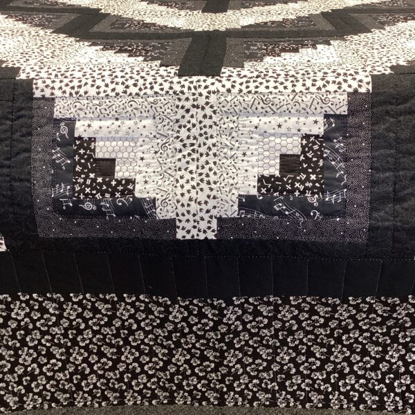 Black and White Log Cabin Item#84000372
