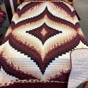 Dancing Diamond- A Bargello Queen Size Quilt