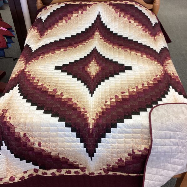 Dancing Diamond- A Bargello Queen Size Quilt
