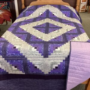 Log Cabin in Shades of Purple and Soft Gray main photo