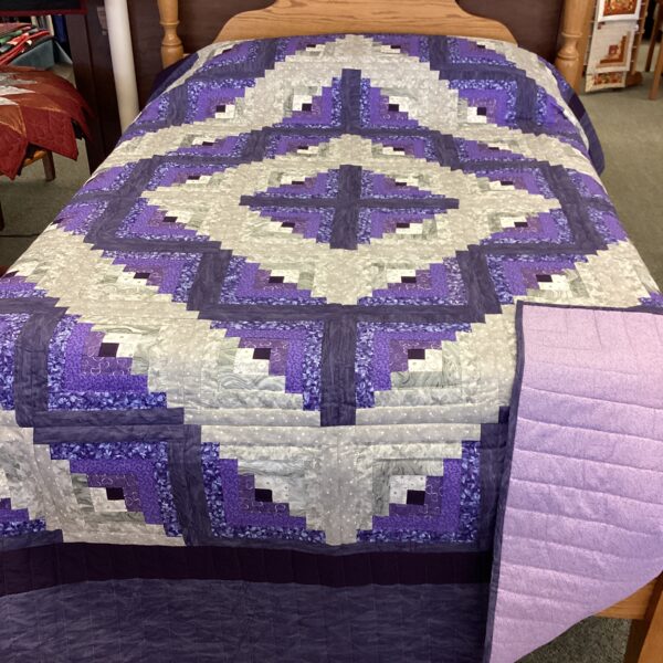 Log Cabin in Shades of Purple and Soft Gray main photo