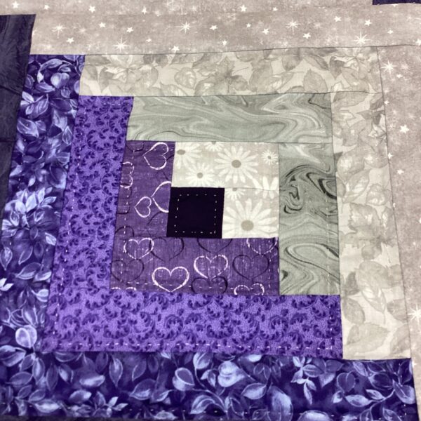 Log Cabin Close Up of the fabric