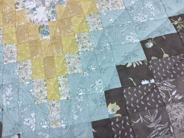 Northern Lights-A Bargello Queen Size Hand-Stitched Quilt - Image 3