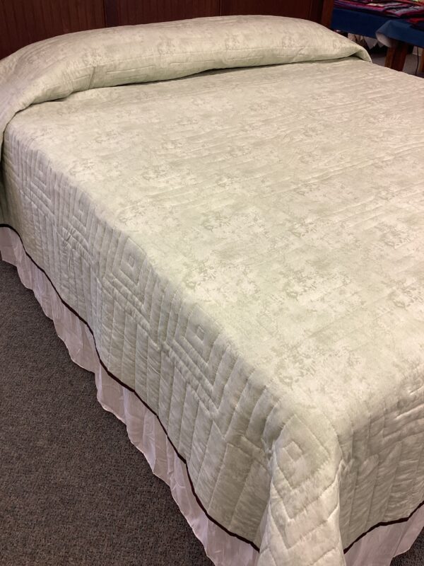 Majestic Eagles Log Cabin Hand Stitched King Quilt - Image 6