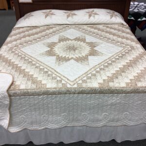 Star N' Common Cream and White on bed