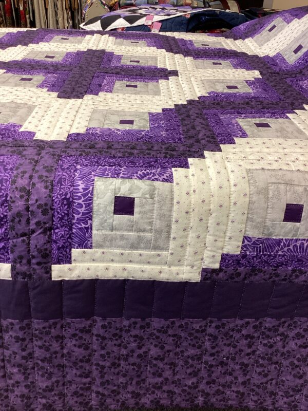 Purple Log Cabin Border