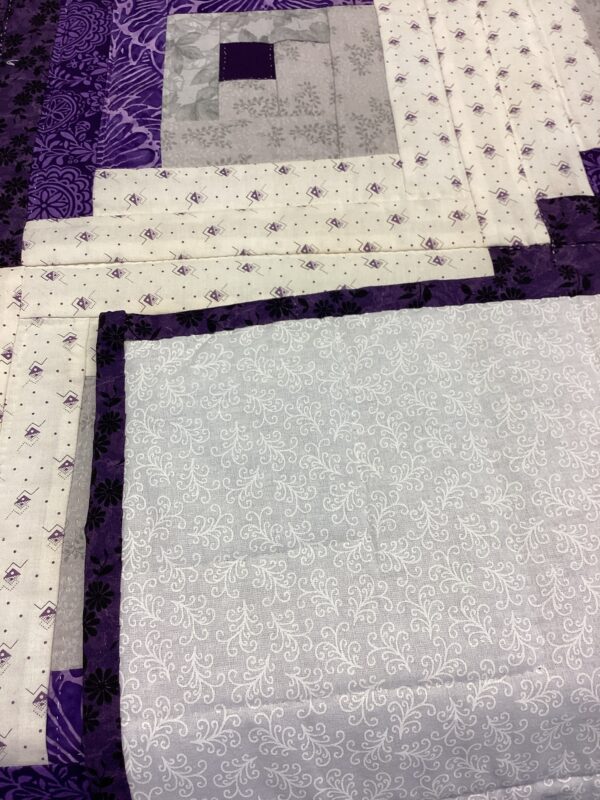 Purple Log Cabin Backing