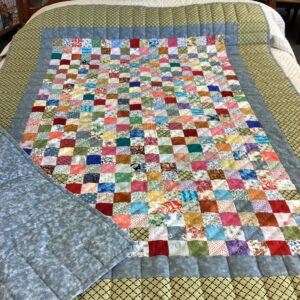 Amish Handmade and Quilted Scrappy Throw