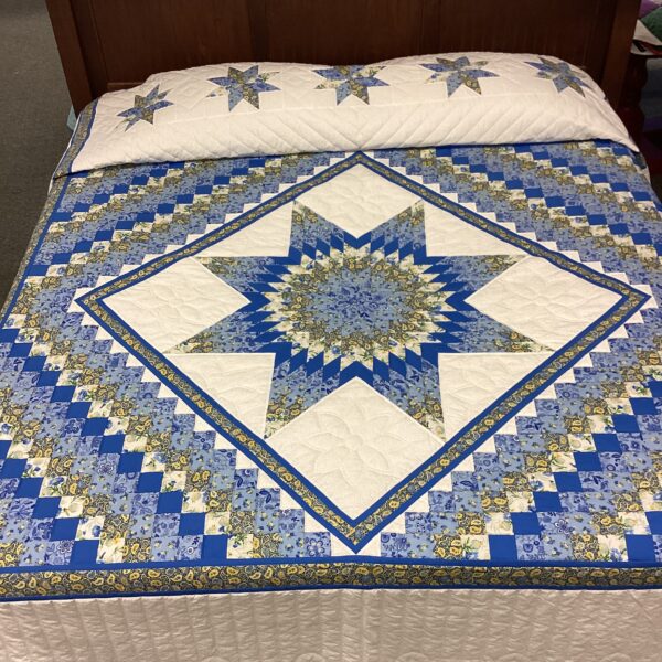 Star N Common King Size Hand-Stitched Quilt