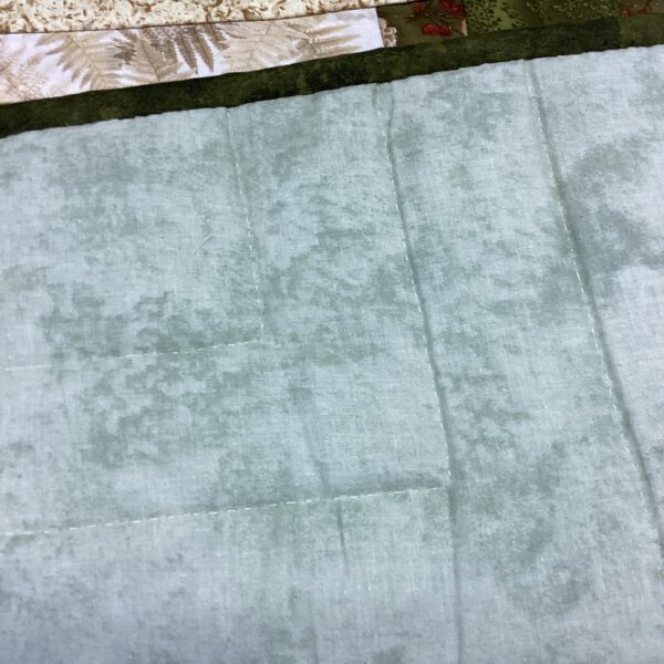 Log Cabin Queen Size Hand-Stitched Quilt - Image 6