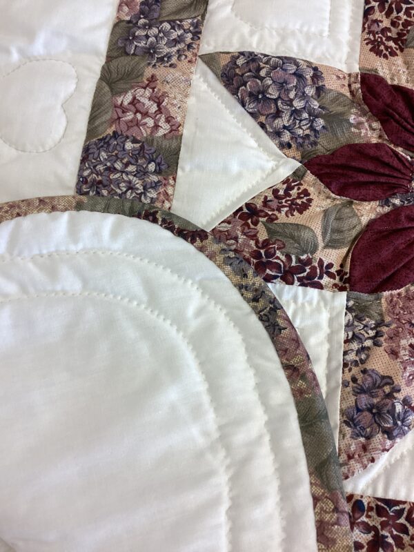 6 Panel Dahlia Hand Quilted Throw - Image 3