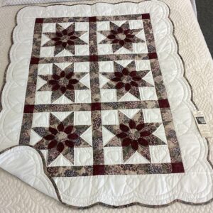 6 Panel Dahlia Hand Quilted Throw