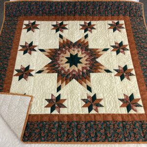 Fall Colors Star Motif Throw
