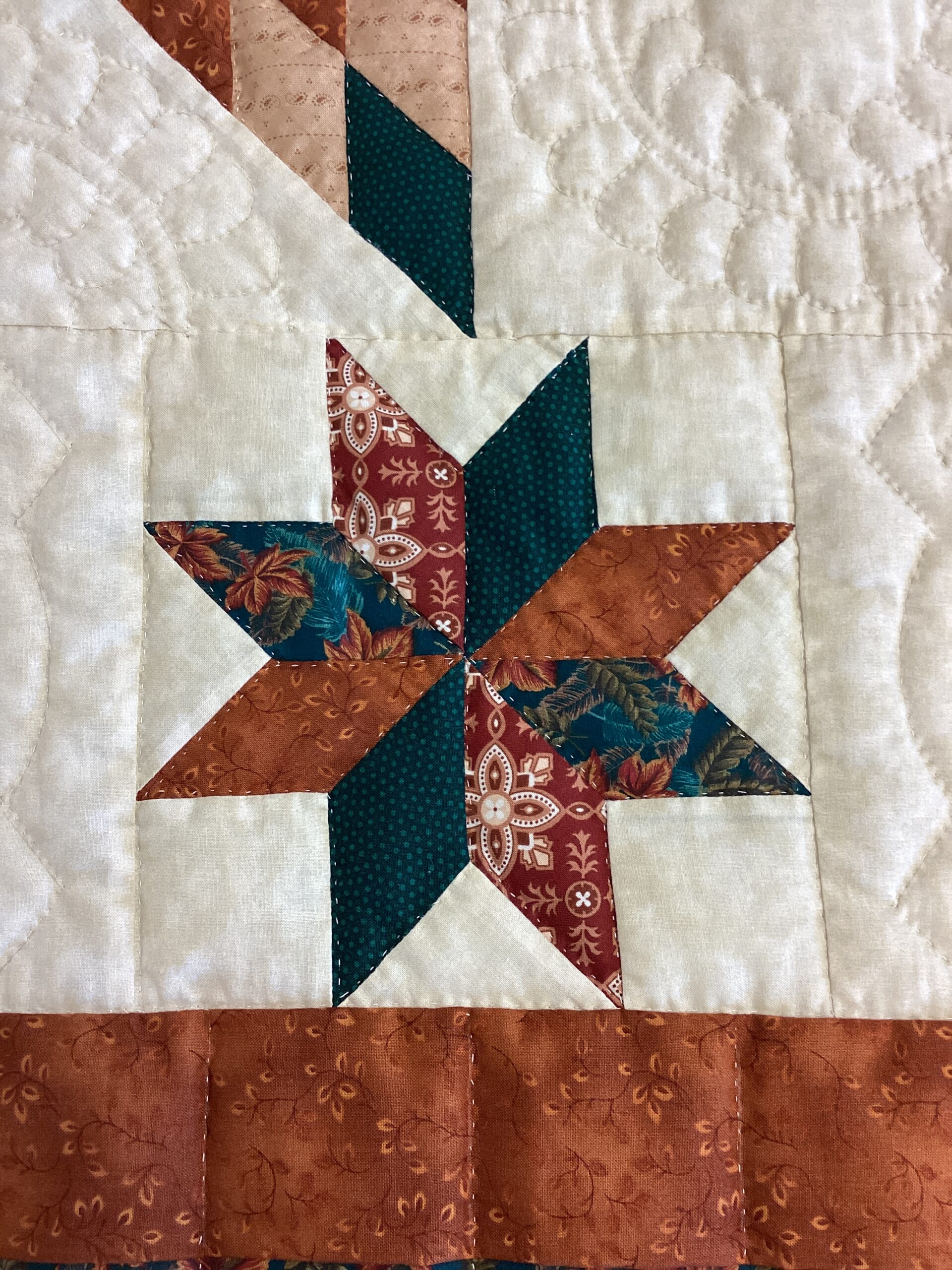 Fall Colors Star Motif Throw - Image 2