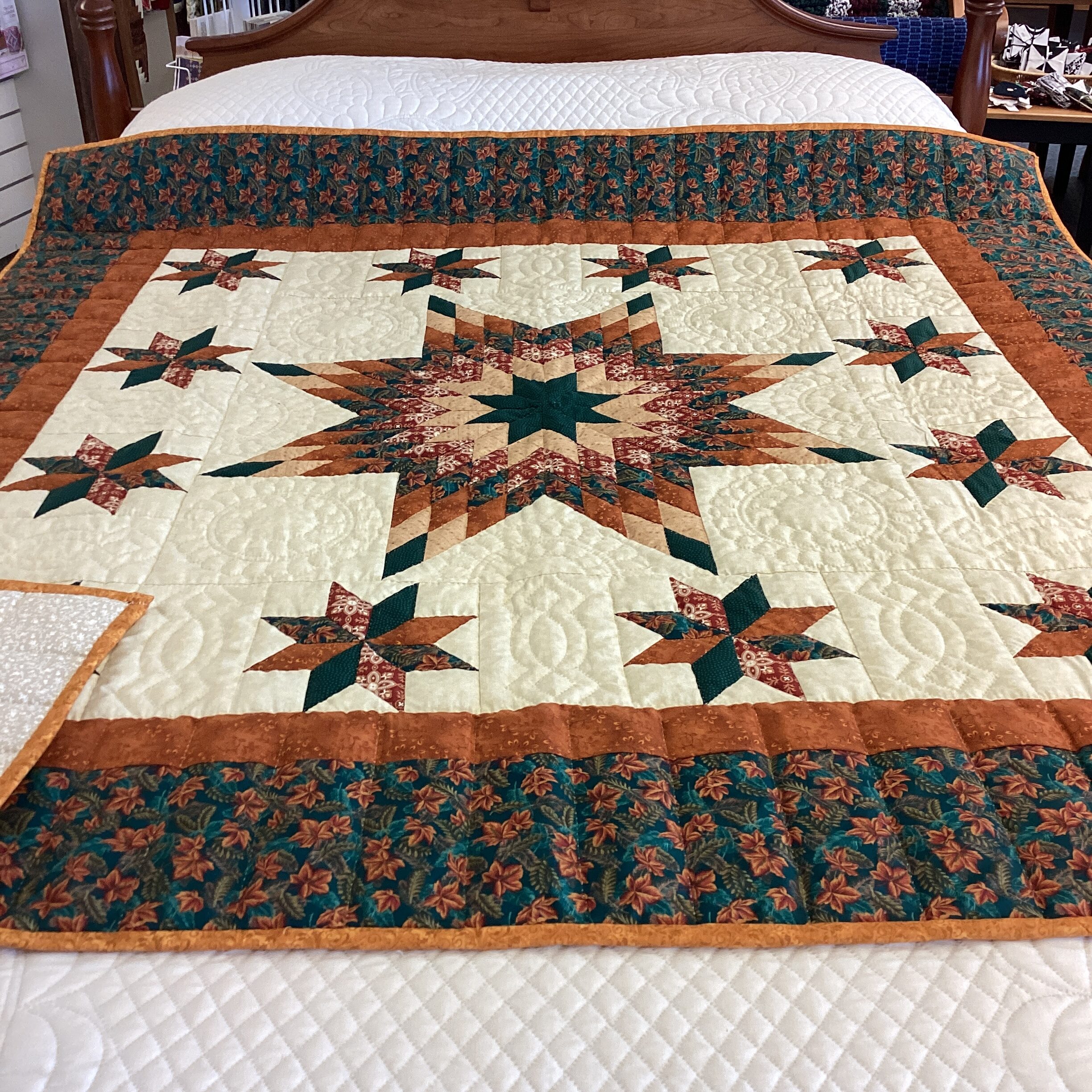 Fall Colors Star Motif Throw - Image 4