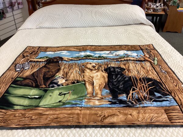 Yellow,Black and Brown Labrador Retrievers Wall hanging hand quilted - Image 5