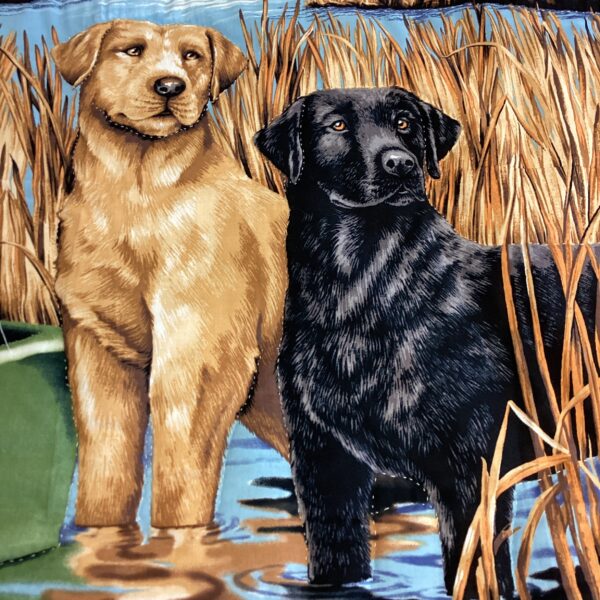 Yellow,Black and Brown Labrador Retrievers Wall hanging hand quilted - Image 6