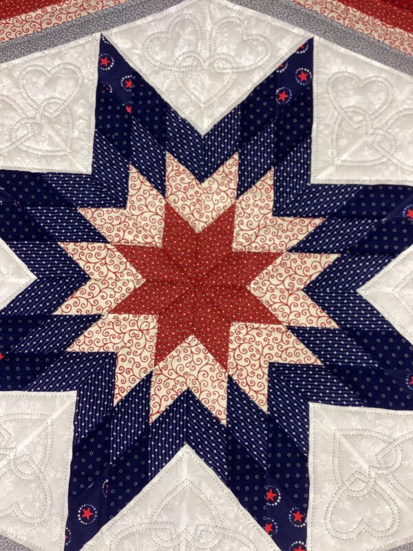 Maryland Star Queen Size Hand-Stitched Quilt - Image 3
