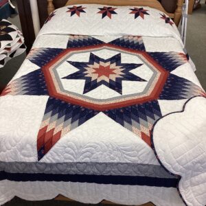 Maryland Star Queen Size Hand-Stitched Quilt
