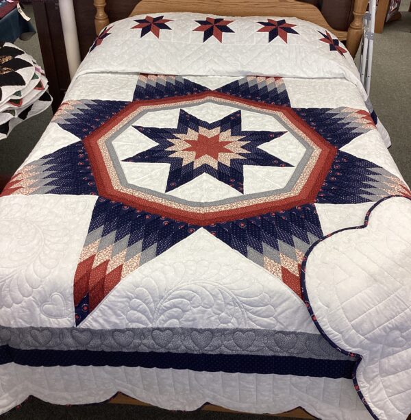 Maryland Star Queen Size Hand-Stitched Quilt