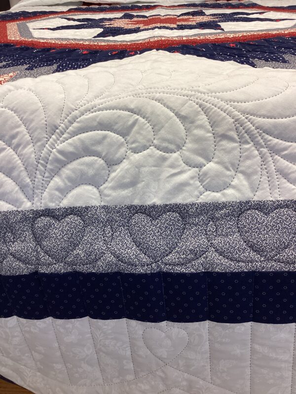Maryland Star Queen Size Hand-Stitched Quilt - Image 4