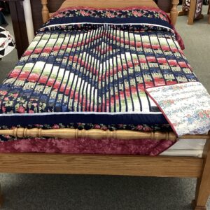 Rhapsody Song Bargello Hand Quilted Queen Size Quilt (Copy)