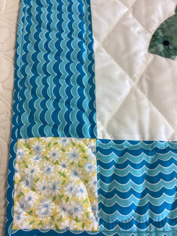 Baby Shark Crib Size Quilt - Image 4