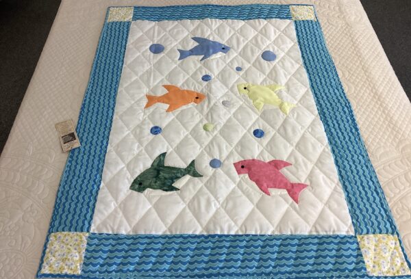 Baby Shark Crib Size Quilt