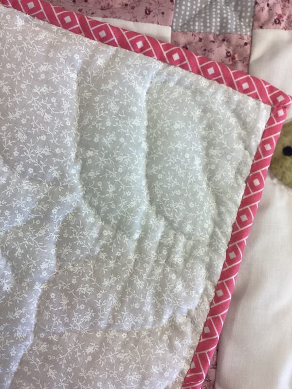 Crib Size Hand-Quilted Appliqued Turtle Quilt - Image 3