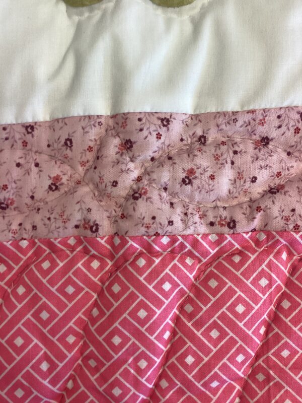 Crib Size Hand-Quilted Appliqued Turtle Quilt - Image 5