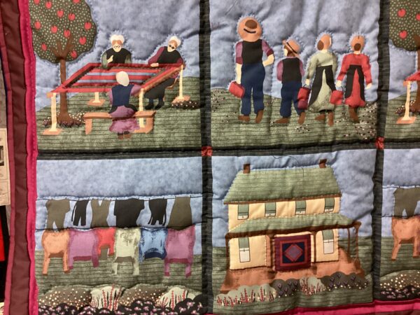 Amish Scene hand quilted wall-hanging - Image 2