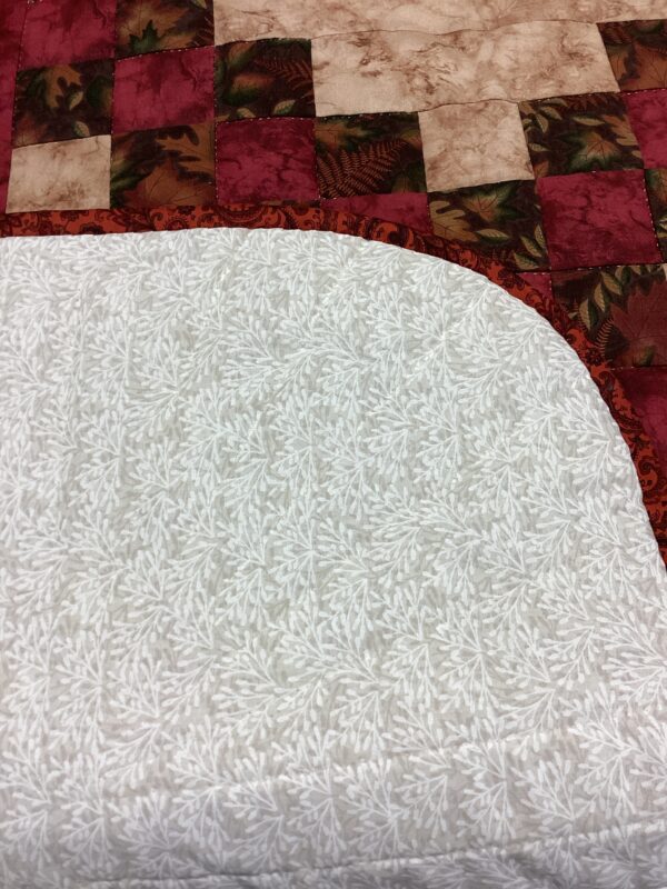 Deer Panel Irish Chain Queen Size Quilt - Image 3