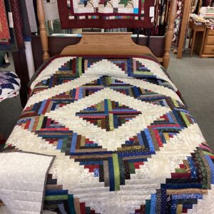 Queen size Log Cabin Quilt