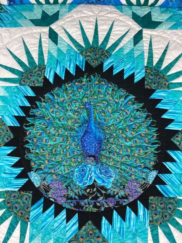 King Size Peacock Quilt - Image 2