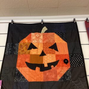 Hand Quilted Jack O Lantern /Pumpkin Wall Hanging