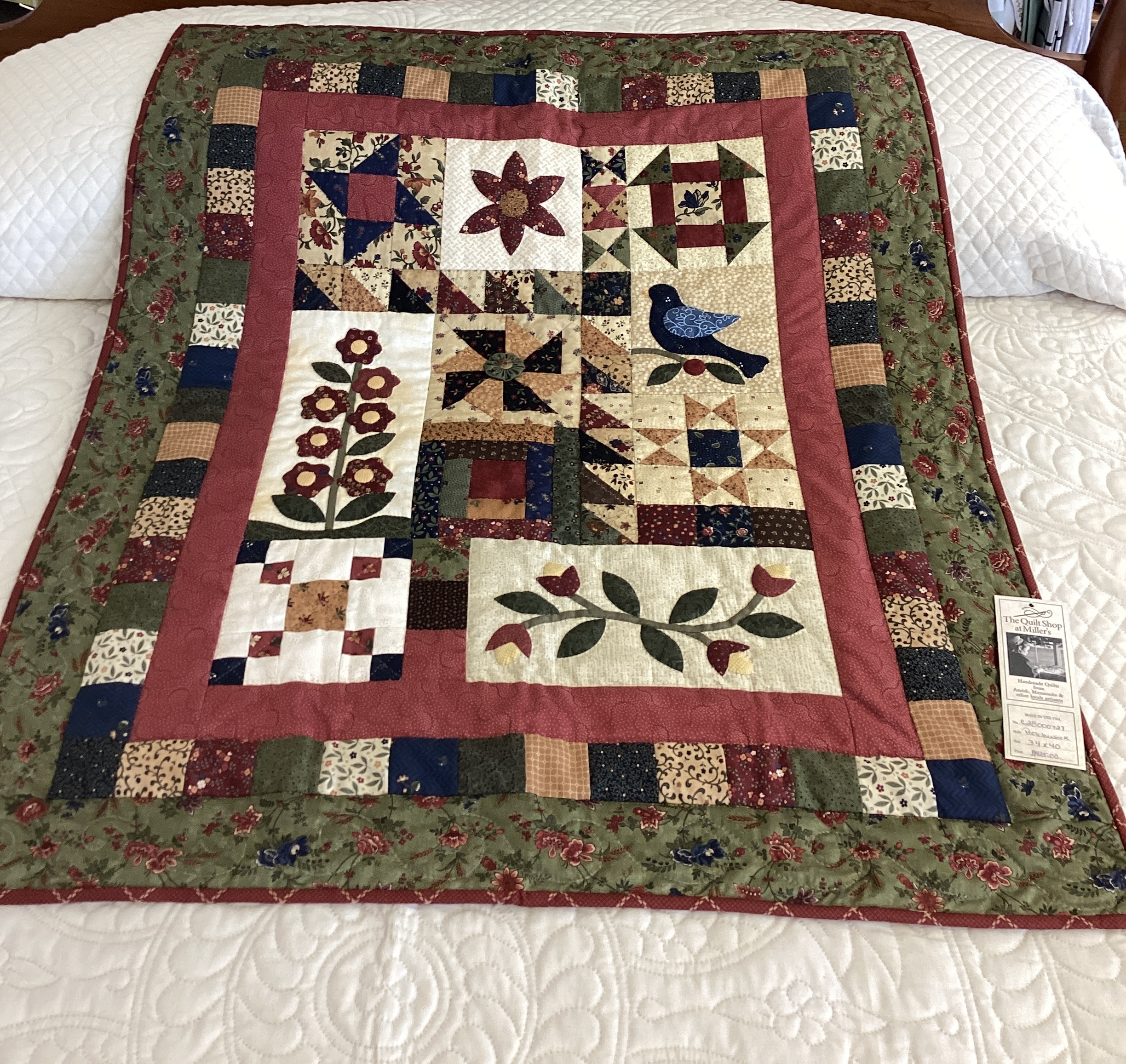 Patchwork Applique Wall Hanging