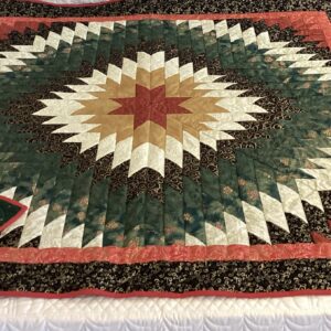 Beautiful Christmas Colored Zig  Zag  Throw