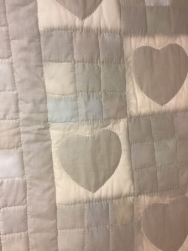 9 Patch with Hearts Wall-hanging or possible throw - Image 2
