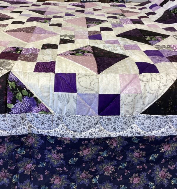Queen  Size Jewel Box Pattern in Stunning Purple - Image 2