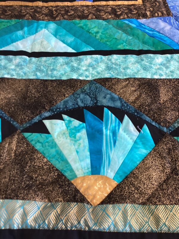Eye Catching Queen Size Peacock Quilt - Image 2