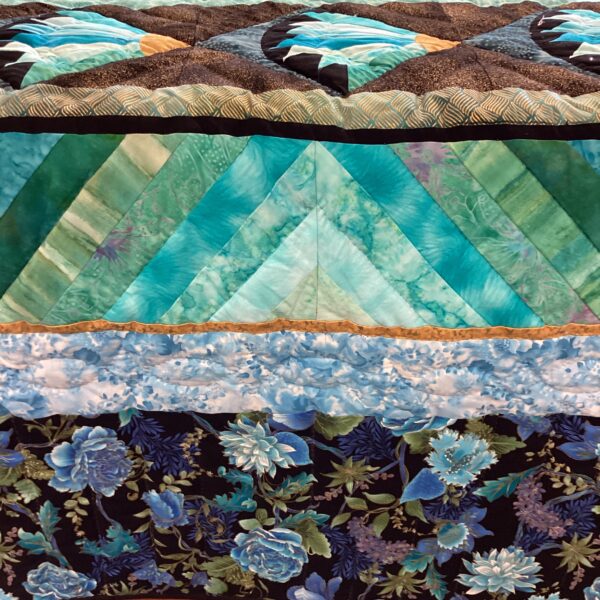 Eye Catching Queen Size Peacock Quilt - Image 3