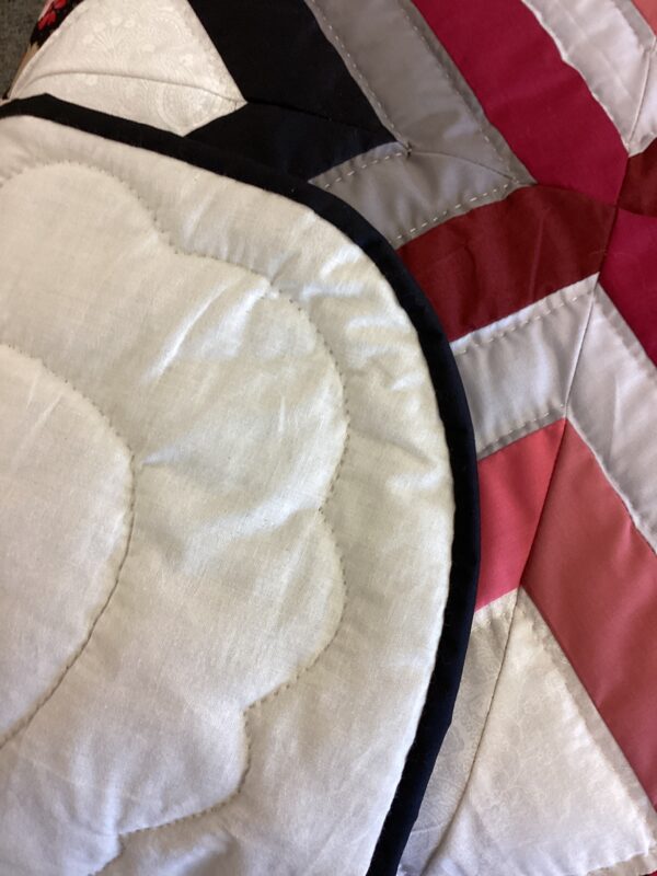 Queen/Double  Size Hand Quilted Square Dance named Quilt - Image 4