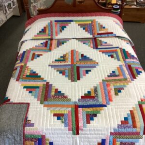 Vibrant * Happy Log Cabin in Queen size