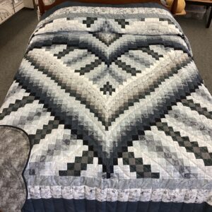 Love Within Bargello Heart Hand Quilted