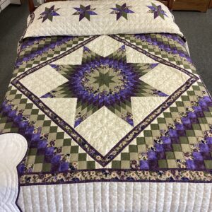 Purple * Green * Cream * Star N Common in Queen Size